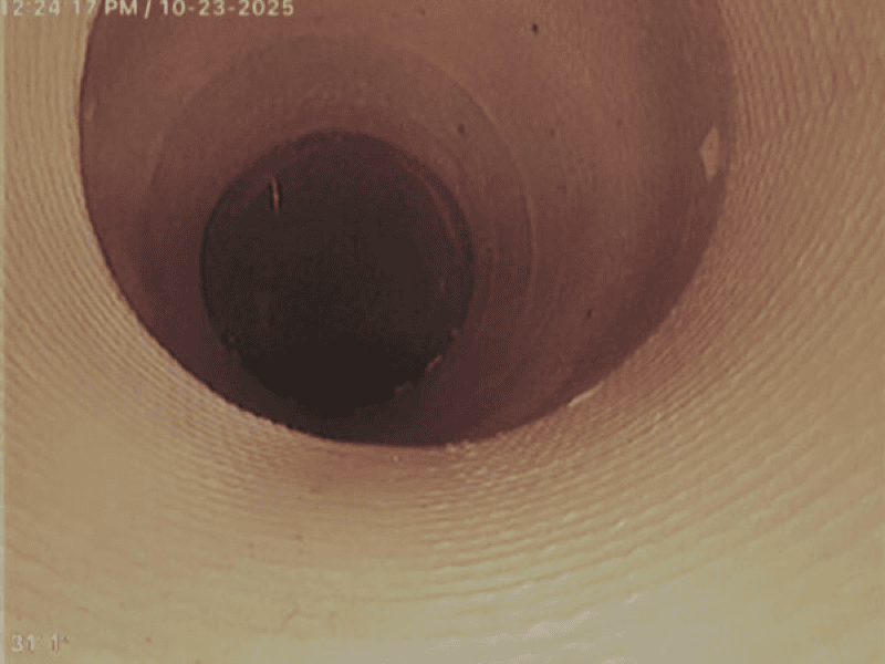 Plumbing camera inspection used to diagnose a sewer or drain line